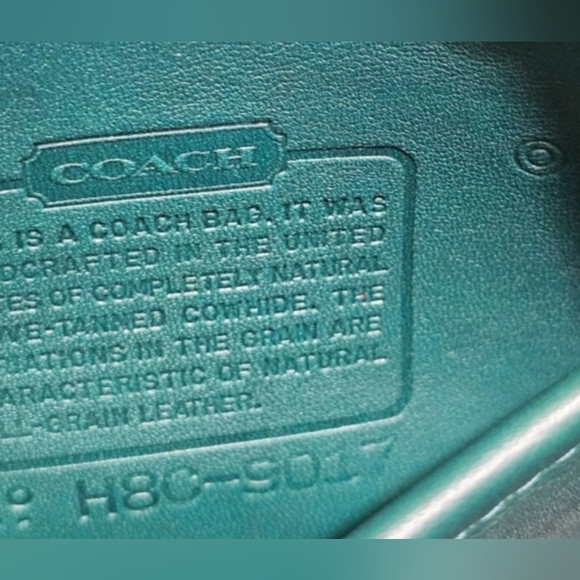 Vintage Coach Abbie Zip Crossbody Shoulder Bag Purse # 9017  ( Jade ) - Picture 13 of 14